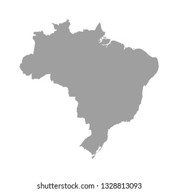 Brazil map vector. / Brazil map.