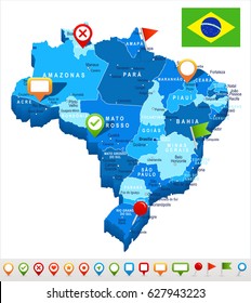 Brazil Map Vector