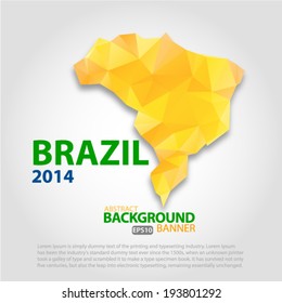 Brazil map. Vector EPS 10 illustration.