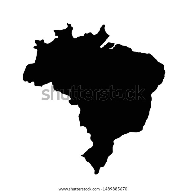 Vector De Stock Libre De Regalias Sobre Mapa De Brasil Icono De Mapa1489885670