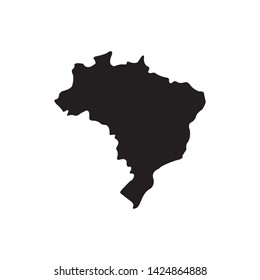 Brazil map vector template illustration