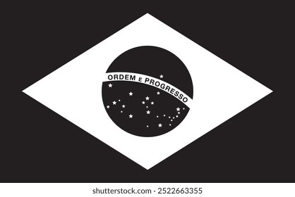 Brasilien, Minimalismus, schwarz, weiß, Sterne, Südamerika, Amerika, rio de janeiro