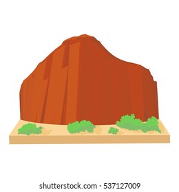 Brazil mountain icon. Cartoon illustration of brazil mountain vector icon for web