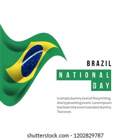 Brazil National Day Vector Template Design Illustration