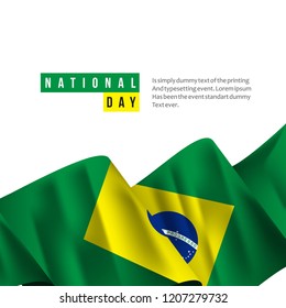 Brazil National Day Vector Template Design Illustration