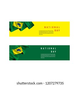 Brazil National Day Vector Template Design Illustration