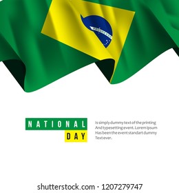 Brazil National Day Vector Template Design Illustration