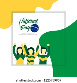 Brazil National Day Vector Template Design Illustration