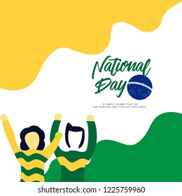 Brazil National Day Vector Template Design Illustration