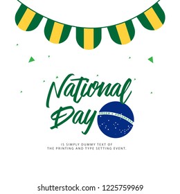 Brazil National Day Vector Template Design Illustration