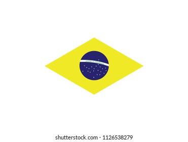 Brazil national flag green yellow country emblem state symbol Rio south america