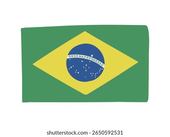 Brazil national flag illustration material