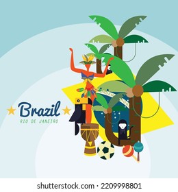 Brazil a nice background poster