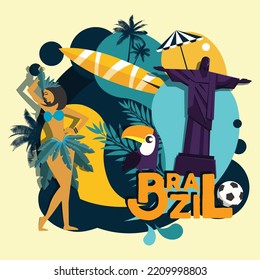 Brazil a nice background poster