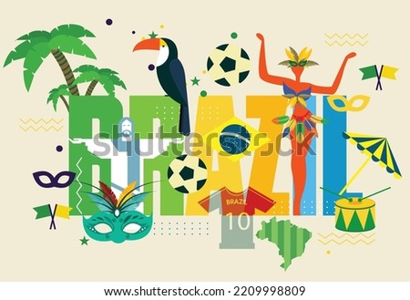 Brazil a nice background poster