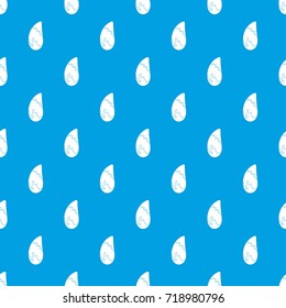 Brazil nut pattern repeat seamless in blue color for any design. Vector geometric illustration