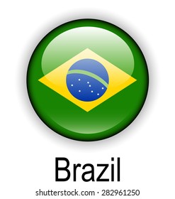 brazil official flag, button ball 