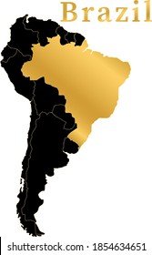 Gráficos vectoriales realistas de Brasil