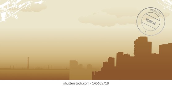 brazil recife abstract skyline