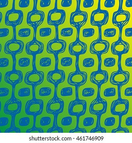  Brazil, Rio style pattern. Hand drawn. Ipanema, Brazil, Rio pattern. Wave pattern. Banner. Vector illustration. Hand drawn. 