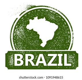 Brazil Rubber Stamp