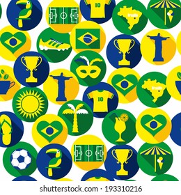 Brazil seamless background