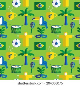 brazil seamless background