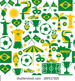 Brazil seamless pattern