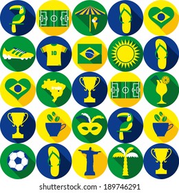 Brazil seamless pattern.