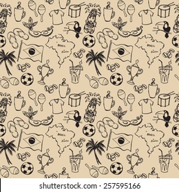 Brazil seamless pattern