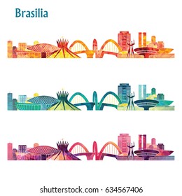 Brazil Skyline. Vector Illustration