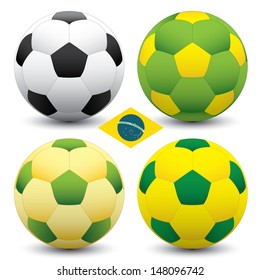 Brazil soccer ball set