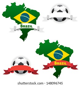 Brazil soccer ball set