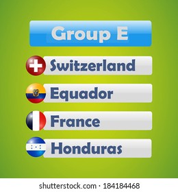 Brazil soccer cup - group E