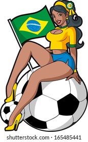 Brazil soccer fan