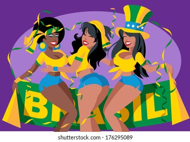 Brazil soccer fans