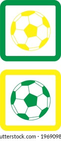 Brazil soccer (football) ball icon