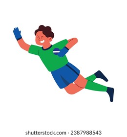 brazil soccer goalkeeper vector isolated