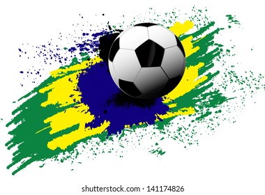 Brazil Soccer Grunge