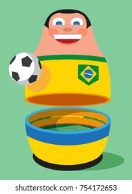 Brazil soccer mascot