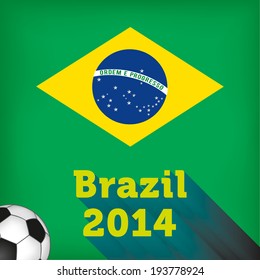 Brazil, Soccer, Seals, Characters, concept, flag. Vestor