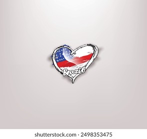 Brazil states stickers design.  perfect for Independence Day celebration.