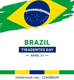 Brazil Tiradentes Day. Vector Illustration. The illustration is suitable for banners, flyers, stickers, cards, etc.