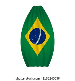 brazil undulating flag vector (bandeira do brasil)