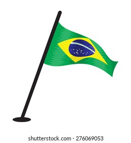 Brazil vector flag