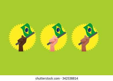 Brazil vector Flag