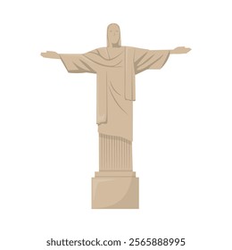 Brazil Vector Illustration - Christ the Redeemer Statue