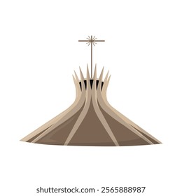 Brazil Vector Illustration - Metropolitan Cathedral of Brasilia