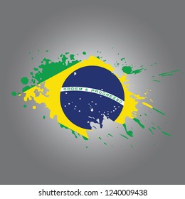 Brazil Vector paint stain