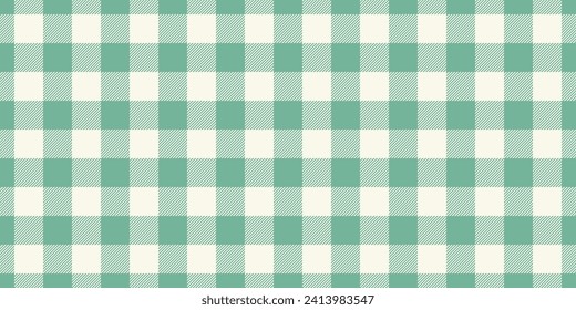 Fondo de textura vectorial de Brasil, tartán de verificación de tela rayada. Tapa textil sin fisuras en color de menta y encaje antiguo.